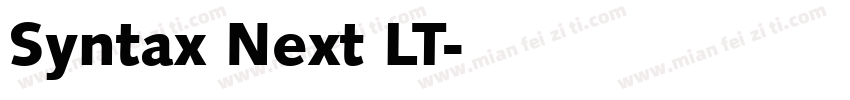 Syntax Next LT字体转换